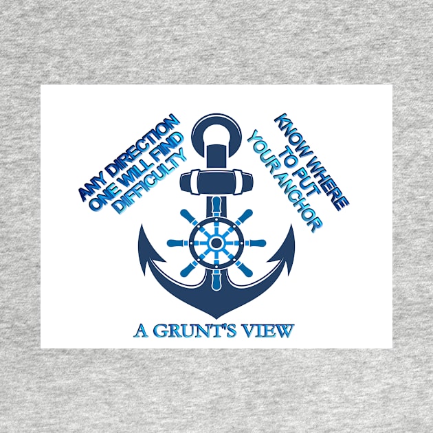 KNOW YOUR DIRECTION AND WHERE TO DROP YOUR ANCHOR by A Grunt's View